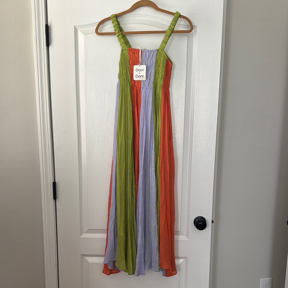 DAVI & DANI Maxi Multicolor Dress